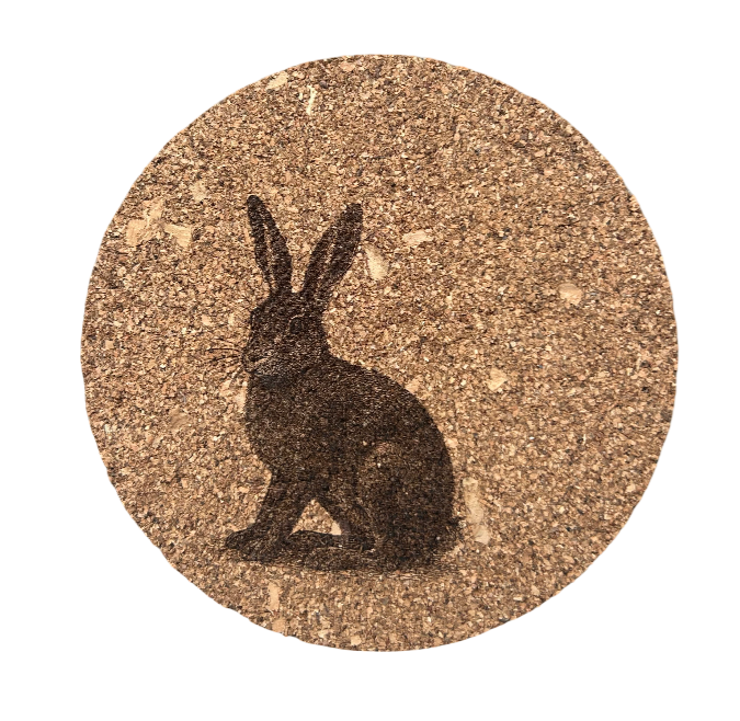 Runde Korkuntersetzer mit Gravur – Natur pur auf deinem Tisch