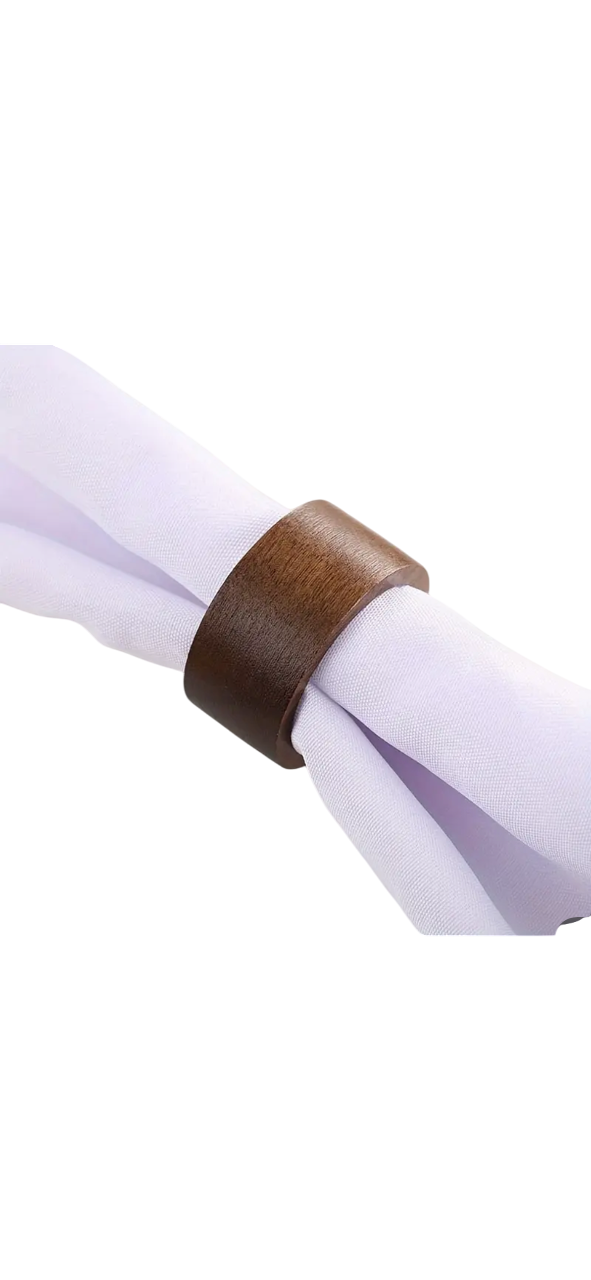 Rustikaler Serviettenring aus Holz – Handgefertigt im Vintage-Stil – Natürliche Tischdeko für Weihnachten, Hochzeit & Dinner