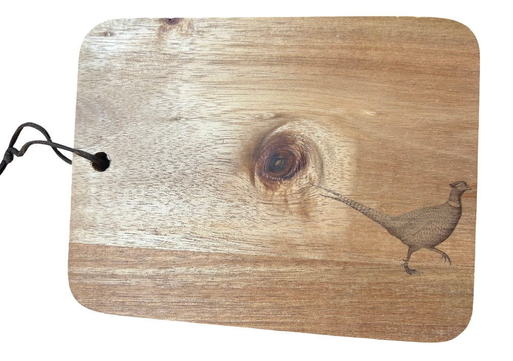 Schneidebrett aus Akazienholz – jedes Stück ein Unikat mit unseren Tier Silhouetten