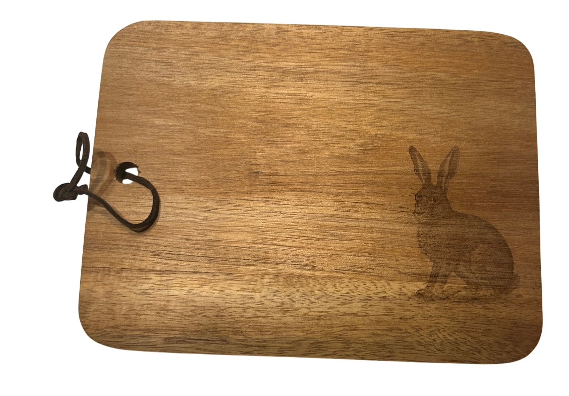 Schneidebrett aus Akazienholz – jedes Stück ein Unikat mit unseren Tier Silhouetten