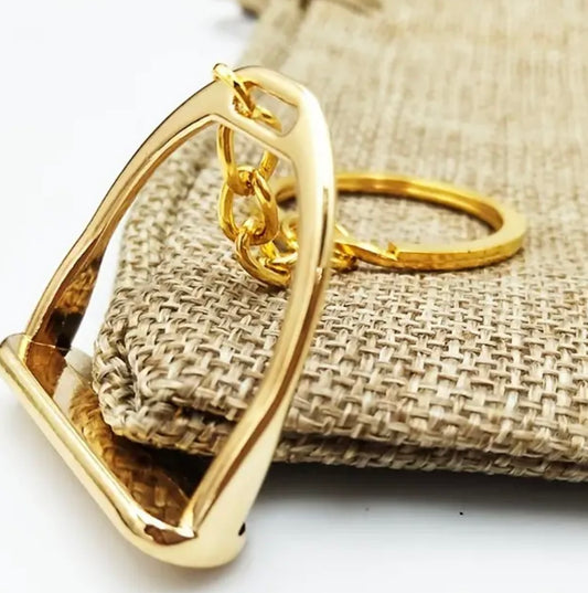 Steigbügel-Schlüsselanhänger aus Zinklegierung – Stilvolles Accessoire für Pferdeliebhaber