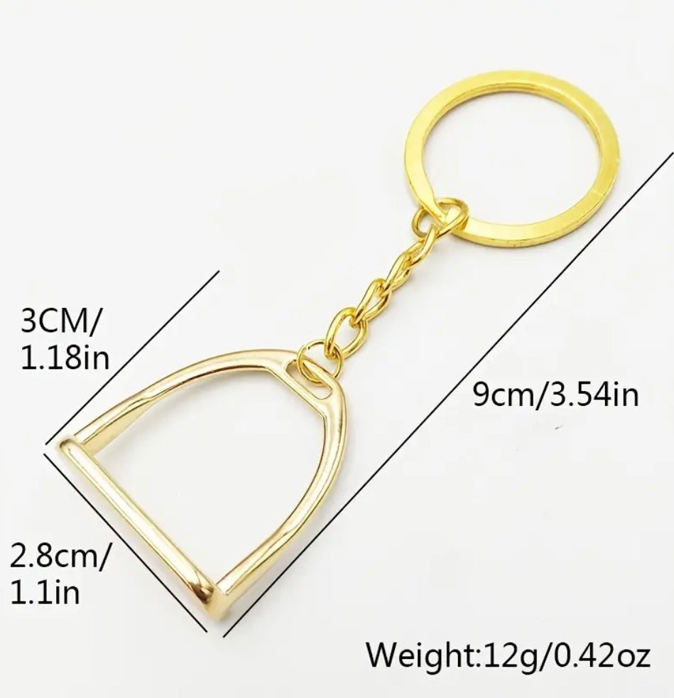 Steigbügel-Schlüsselanhänger aus Zinklegierung – Stilvolles Accessoire für Pferdeliebhaber