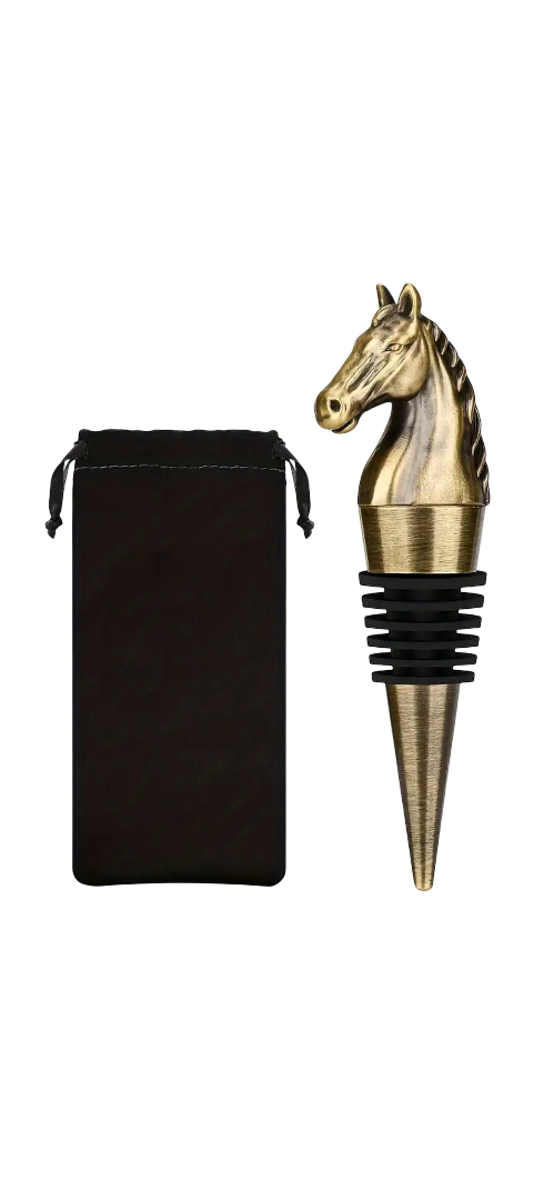 Eleganter Pferdekopf-Weinverschluss