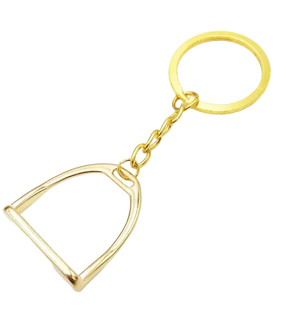 Steigbügel-Schlüsselanhänger aus Zinklegierung – Stilvolles Accessoire für Pferdeliebhaber